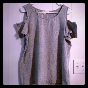 Michael Kors Open Shoulder Cotton Top